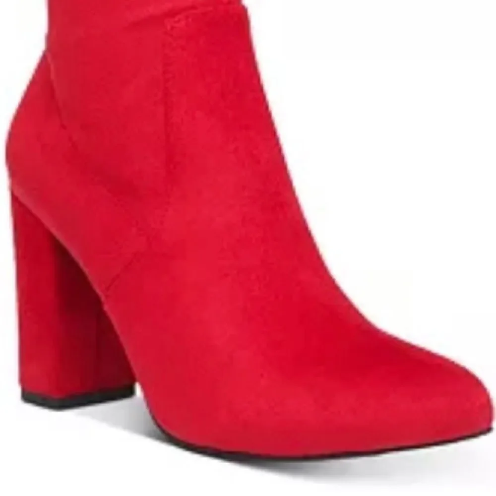 NWT Wild Pair 6 & 10 Bravy Over-The-Knee Stretch Suede Block Heel Boots New Box